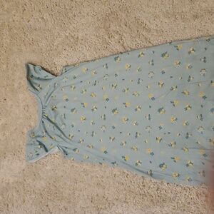 5 For $25 Carter's Kids Pajamas Nightgown Blue Floral Girls Size 6